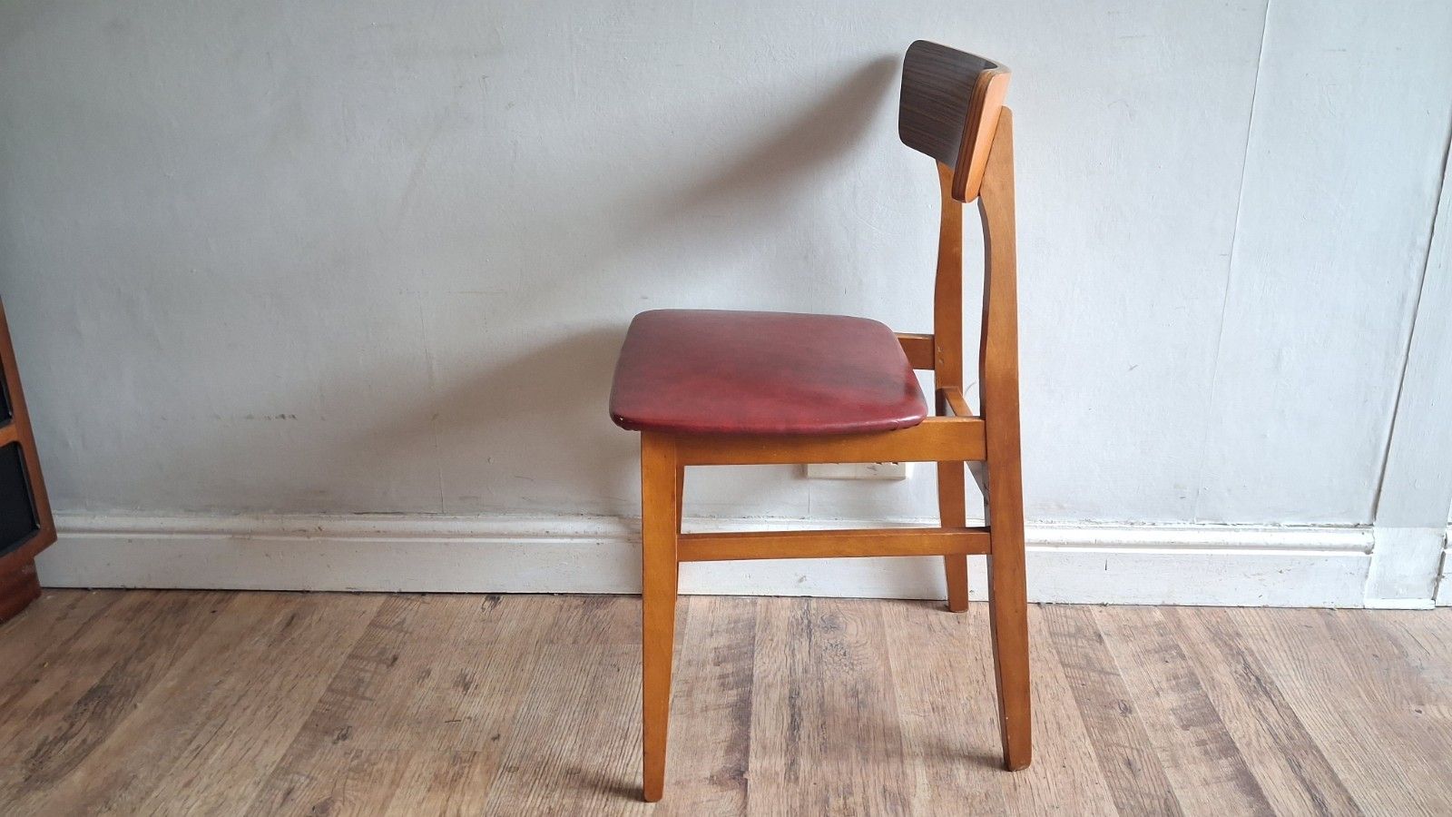 Original 1960's Mid Century Teak Kitchen / Dining Chairs photo vintage