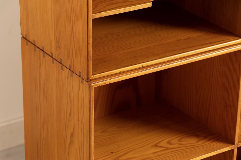 Set Of 4 Modular Bookcases In Oregon Pine By Mogens Koch For Rud Rasmussen, Denmark C.1975 photo vinterior