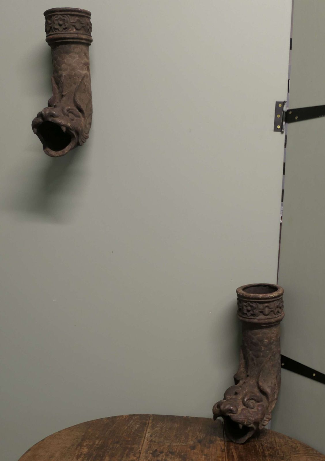 Decorative Cast Iron Dragon Drainpipe Spouts 2 Very Unusual Drainpipe Spouts