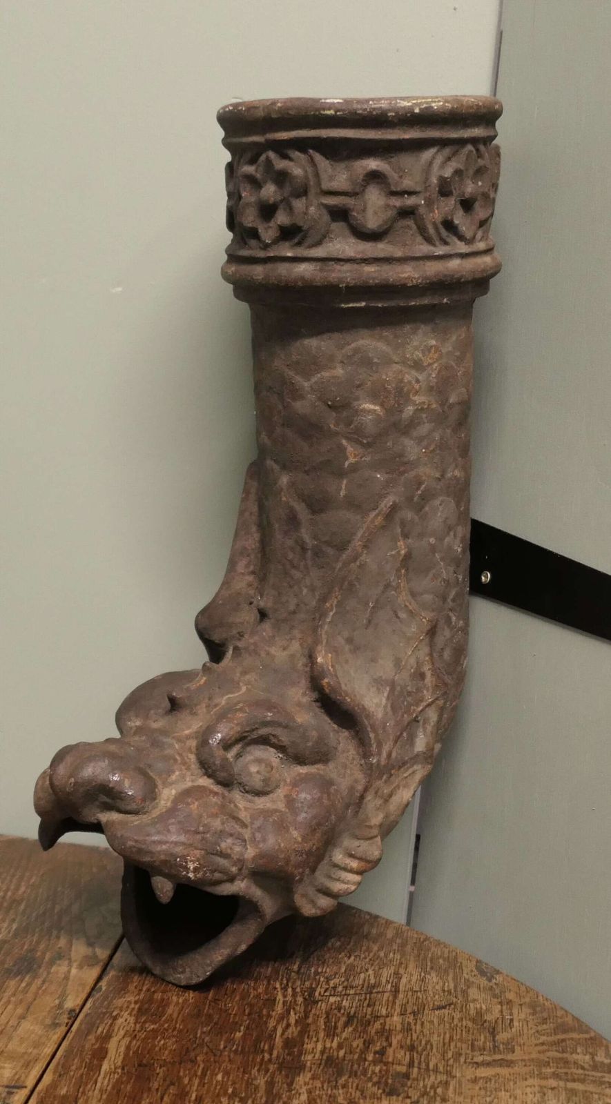 Decorative Cast Iron Dragon Drainpipe Spouts 2 Very Unusual Drainpipe Spouts photo 3180.0