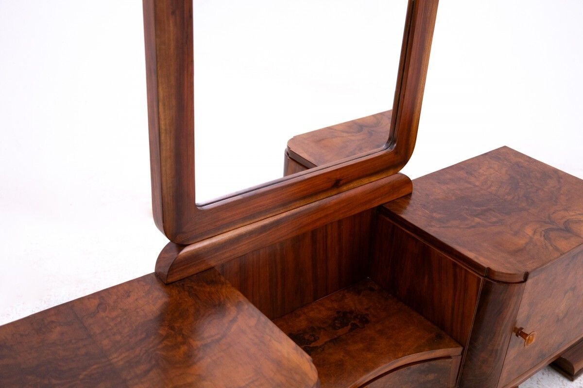 photo furniture 1940s Art Deco Dressing Table, Poland. After Renovation.