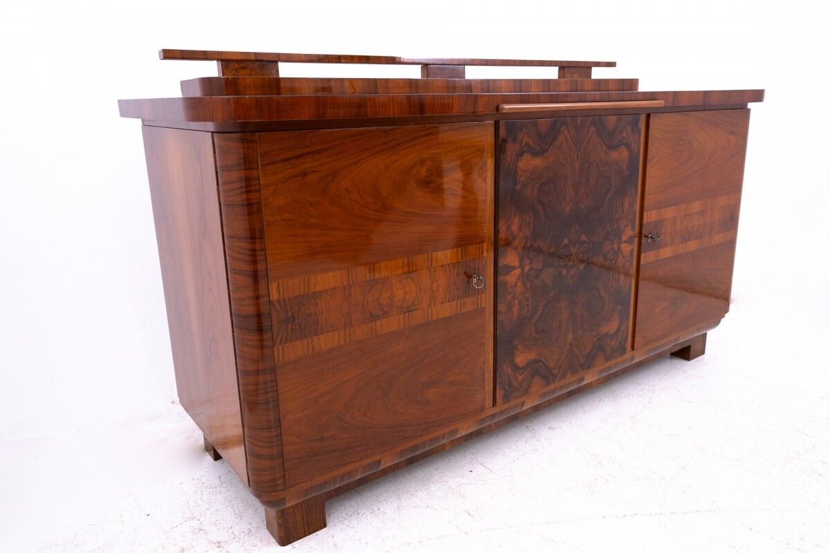 Furniture An Unusual Art Deco Buffet, Poland, Circa 1920. After Renovation photo
