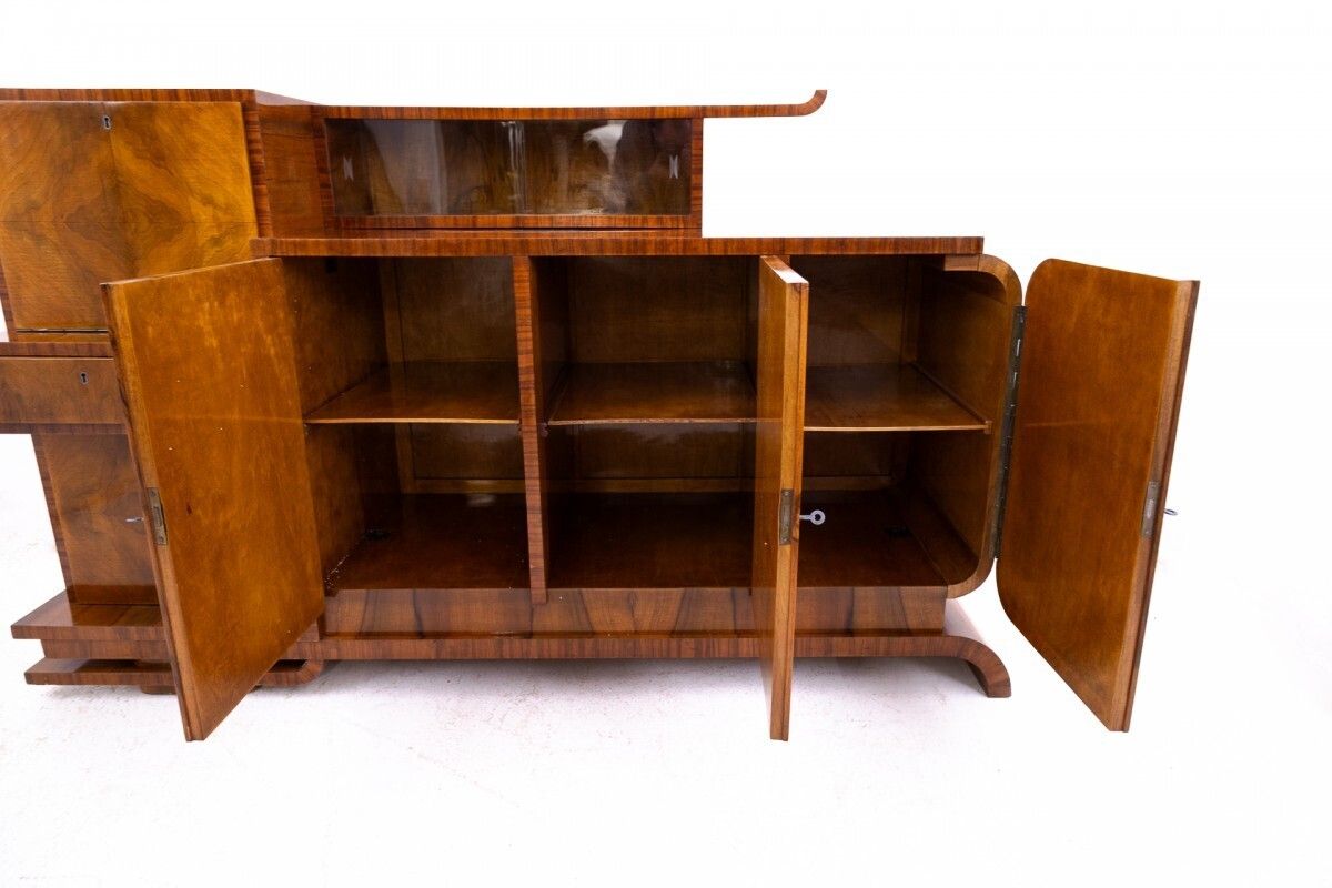 photo for sale Interesting Art Deco Buffet, Poland, Circa 1930.
