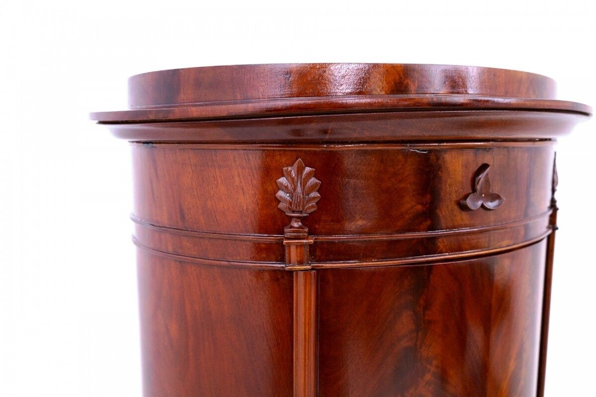 Interesting Biedermeier Pillar Chest Of Drawers, Northern Europe, Circa 1860. After Renovation. photo vinterior