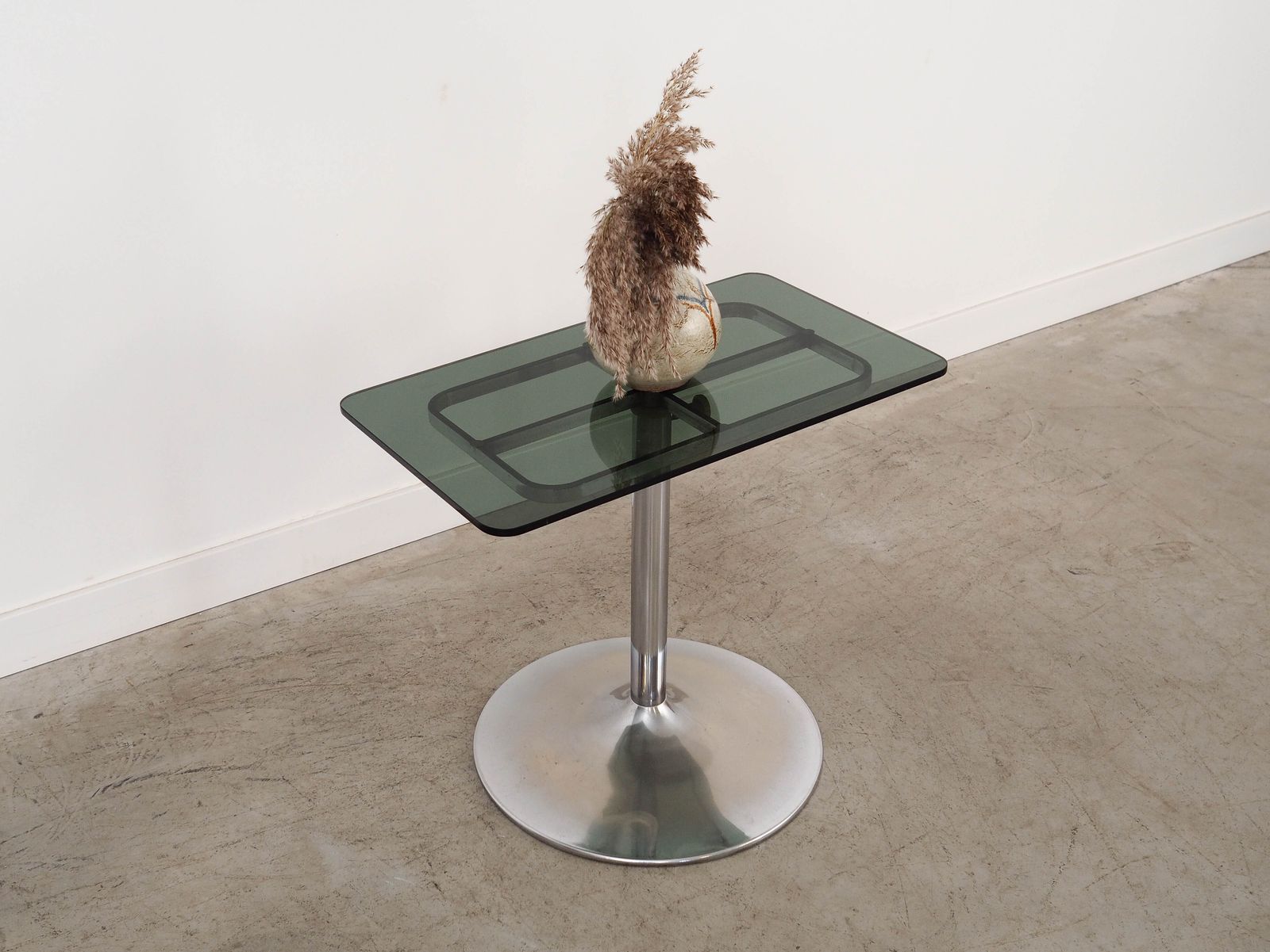 photo furniture Glazen salontafel, Italiaans design, jaren 1970, geproduceerd door Allegri