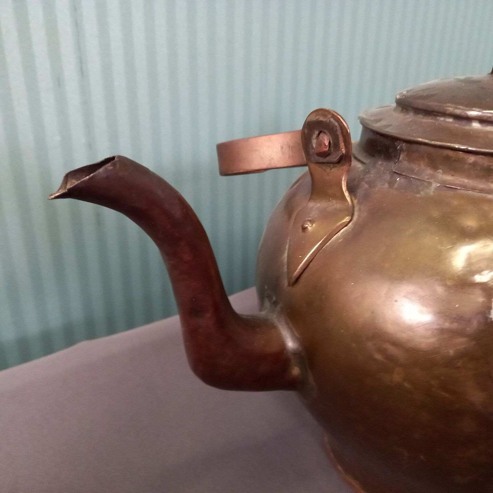 Antique Apple Kettle., 1800s photo vintage