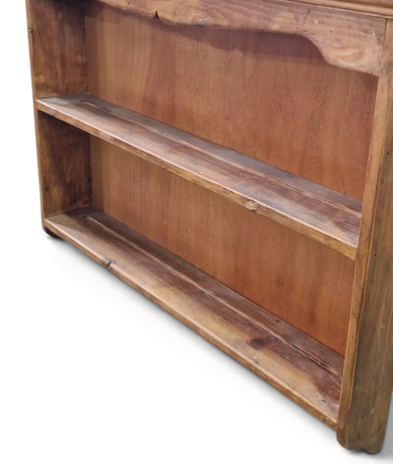 Rustic Farmhouse Pine Wall Shelves Country Kitchen Display Shelf Storage Rack photo Furniture