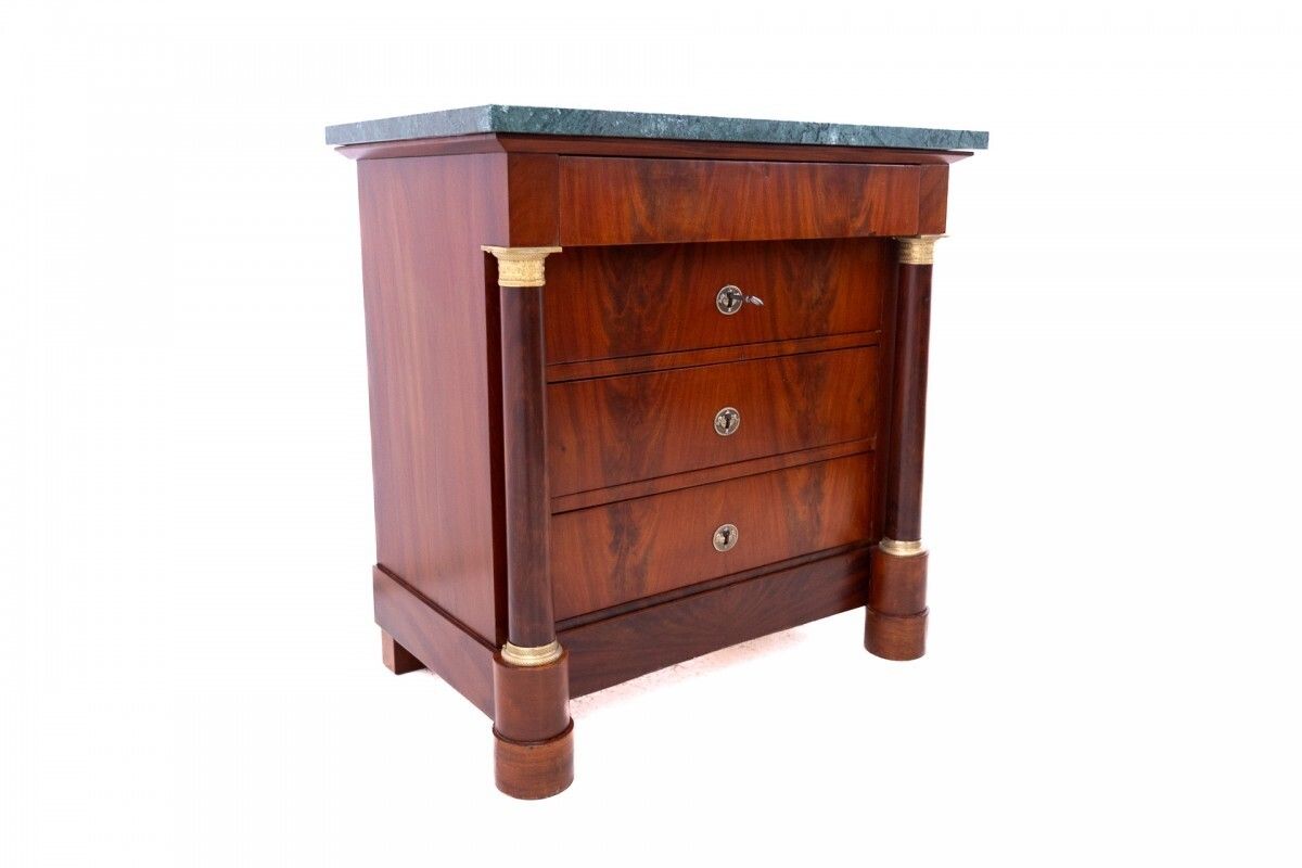 Antique Chest Of Drawers With A Stone Top, France, Circa 1880. After Renovation. photo 1752.0