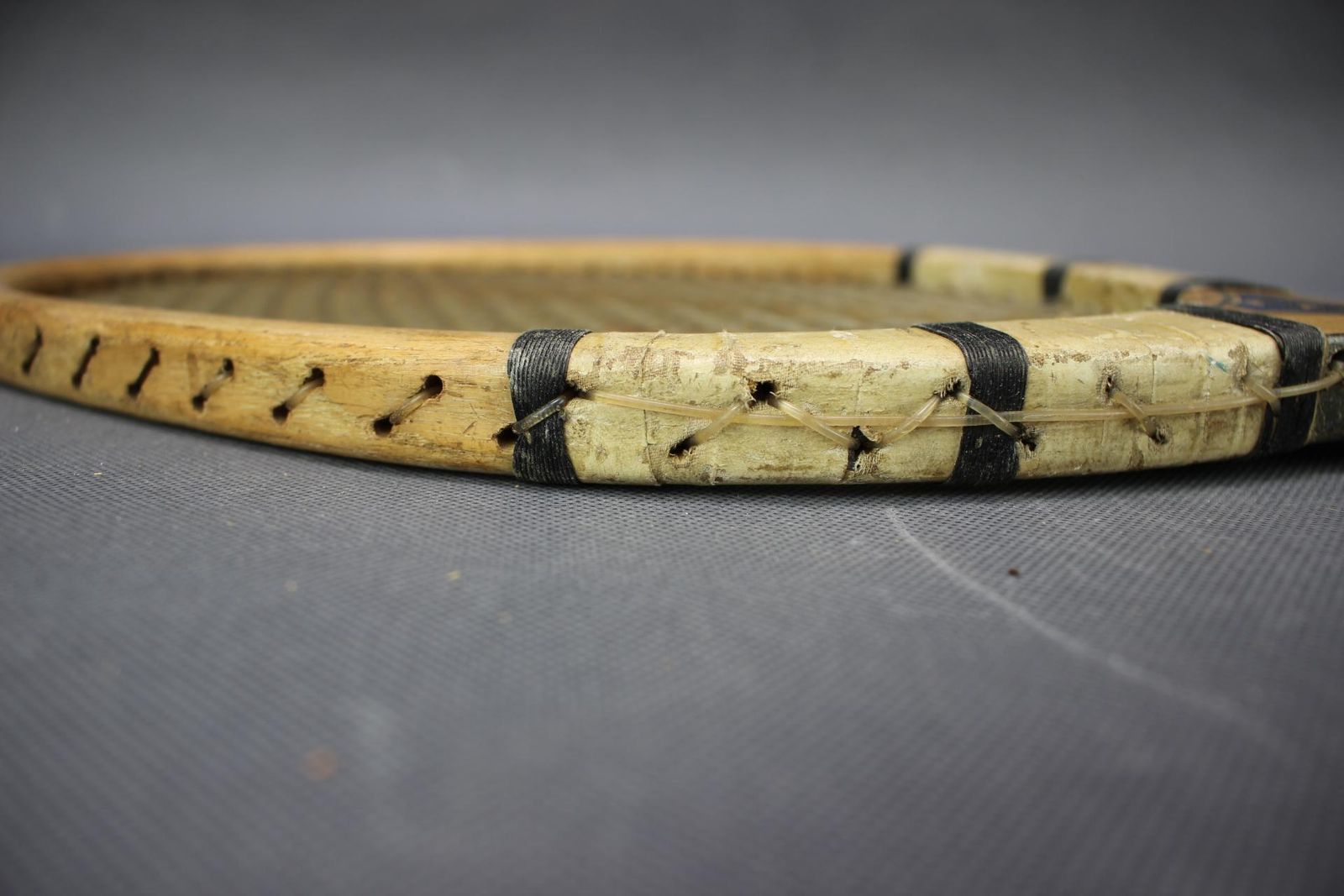 French Prieur Paris Tennis Racket With Original Wooden Press, Circa 1930s–1950s photo buy