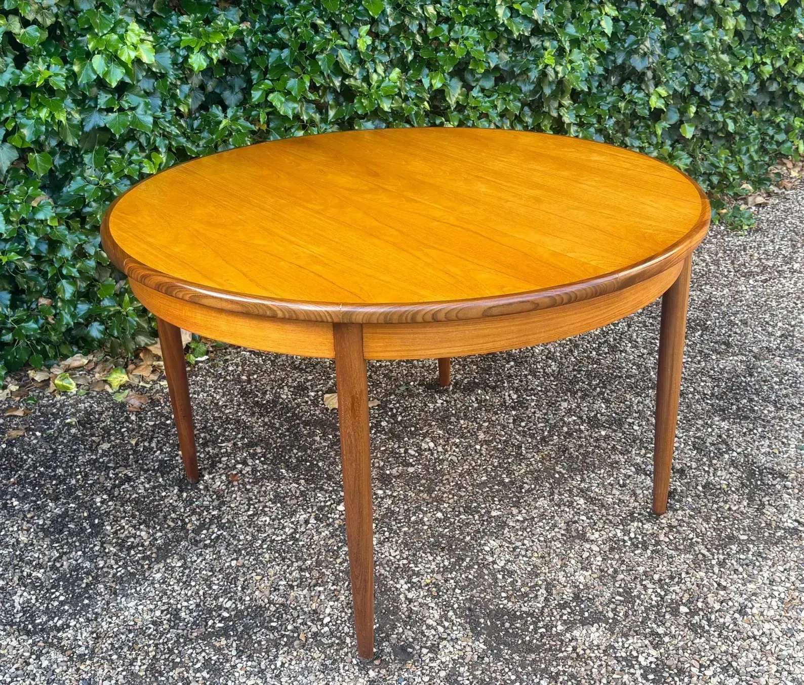 G Plan Mid Century Circular Extendable Dining Table photo furniture