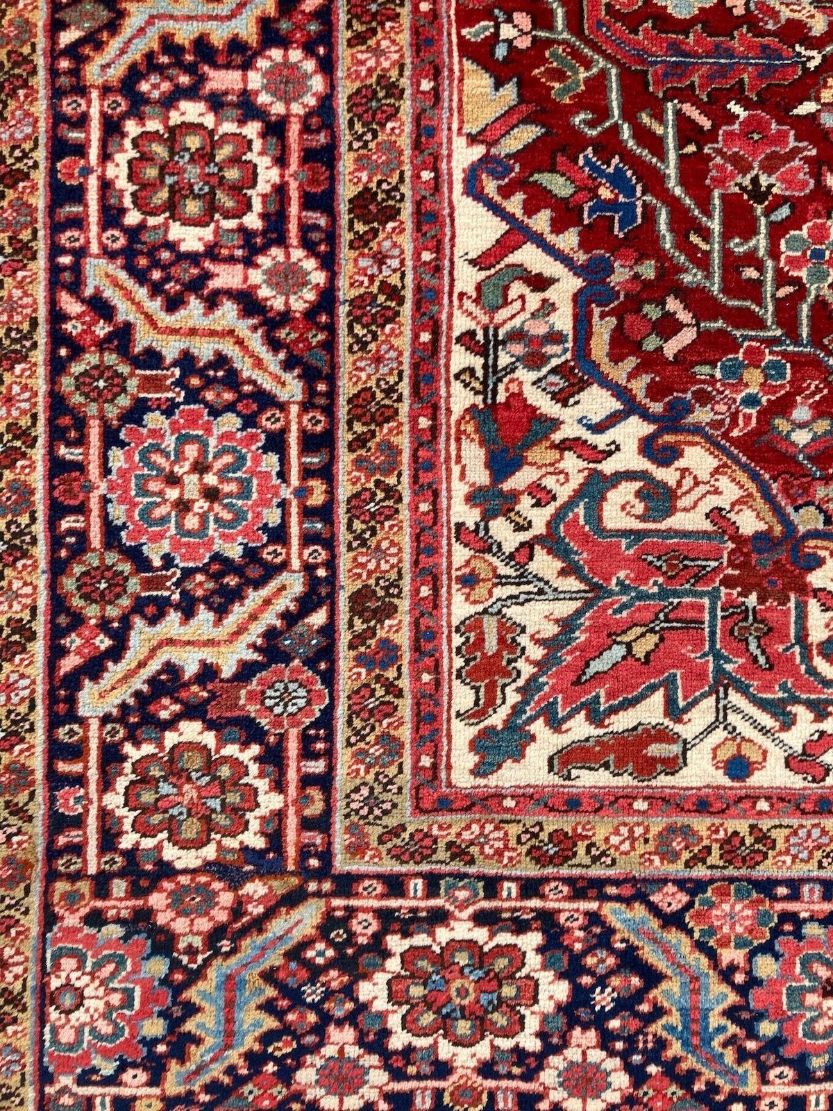 Antiek Heriz tapijt 3,58 m x 2,27 m photo vinterior