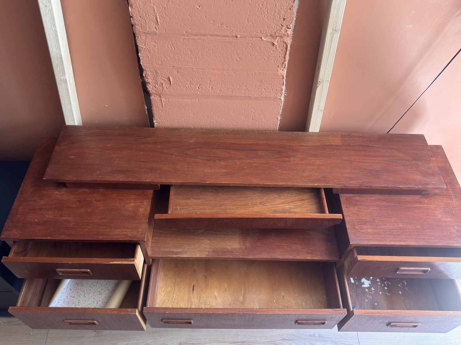 Vintage Mid Century Teak Media Unit photo 230.0