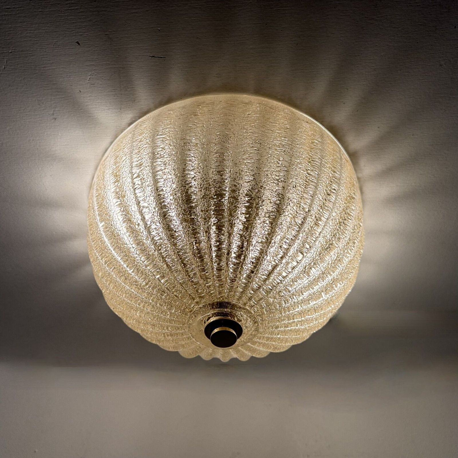 Barovier & Toso Ceiling Lamp ‘Mezabala’ 1970s photo vinterior