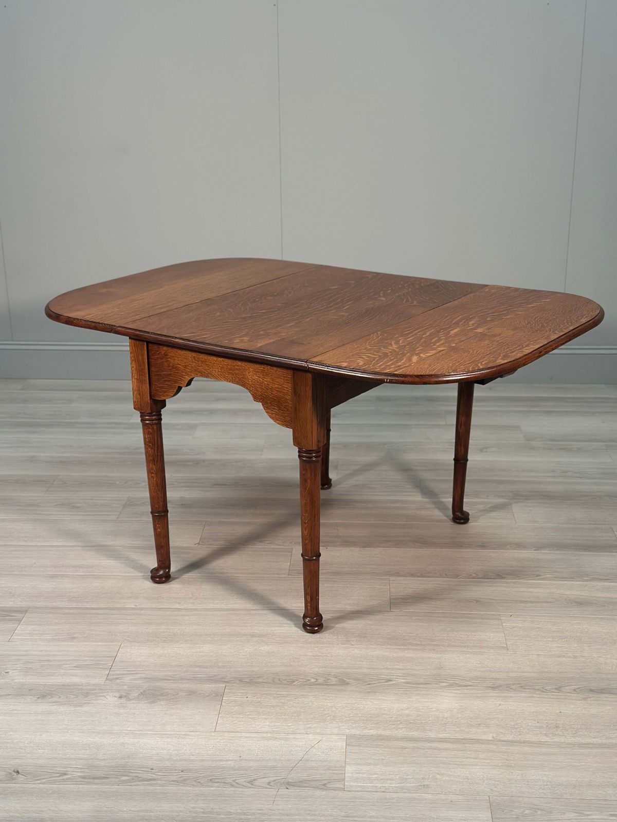 Antique Oak Drop Leaf Dining Table photo for sale