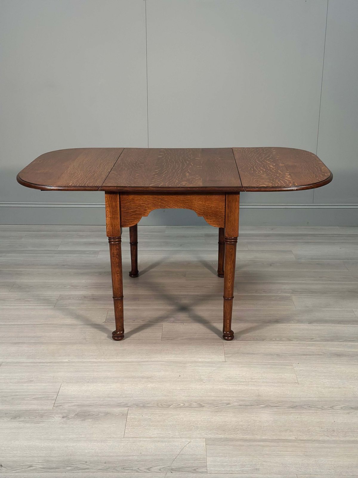 Antique Oak Drop Leaf Dining Table photo vinterior