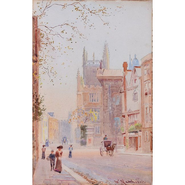 William Matthison Exeter And Balliol From The Sheldonian Theatre, Oxford