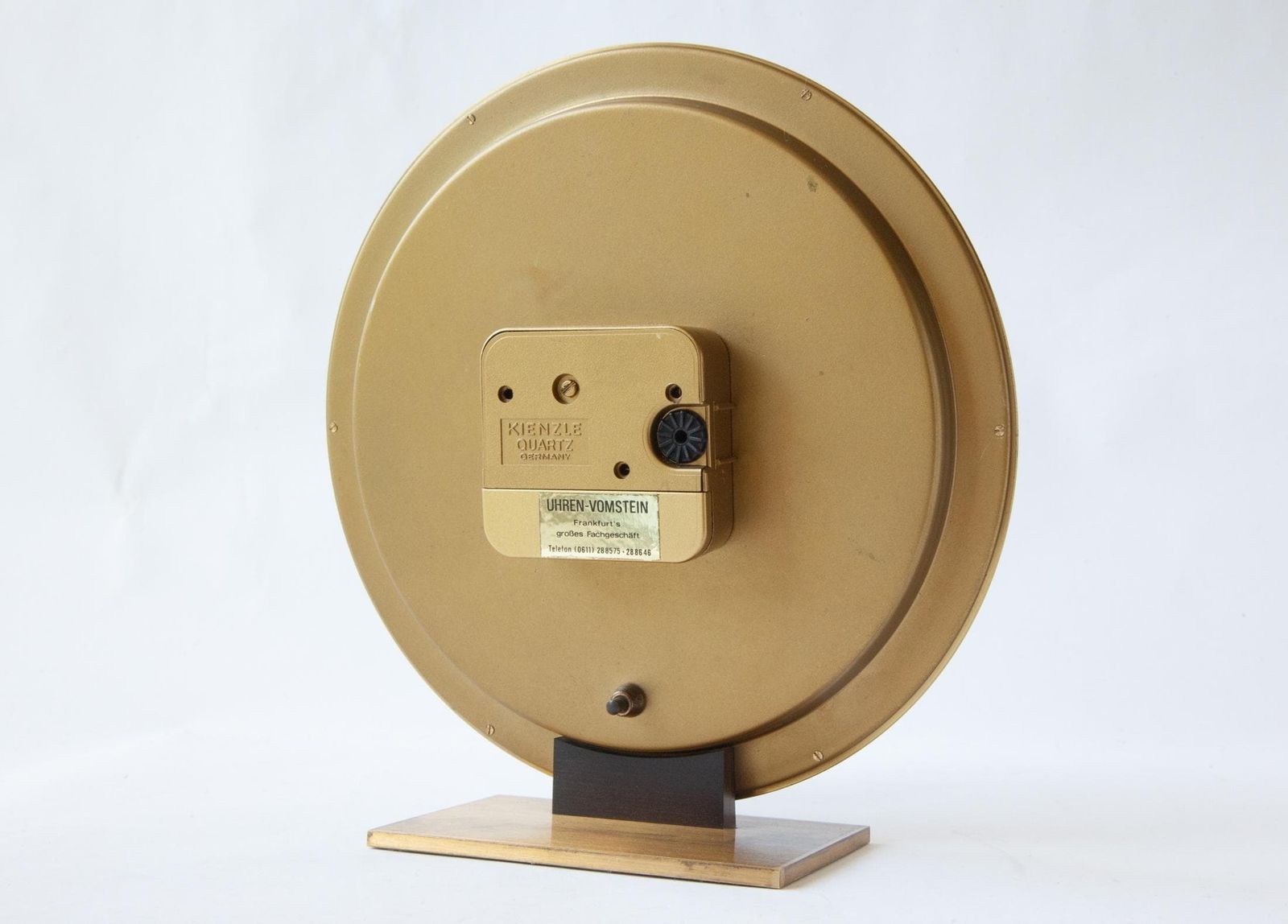 photo furniture Kienzle World Time Clock Germany Desk Table Mid Century Bauhaus Brass Modern Mantel Mcm Heinrich Moller Office