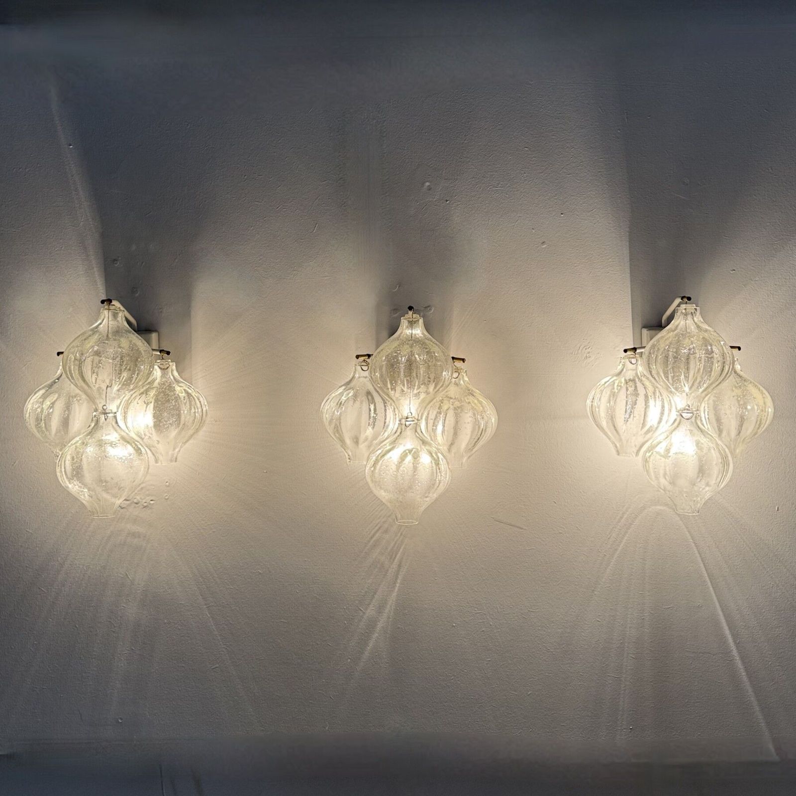 1 Of 3 Tulipan Glass Sconce By Kalmar, Austria , 1960s photo furniture