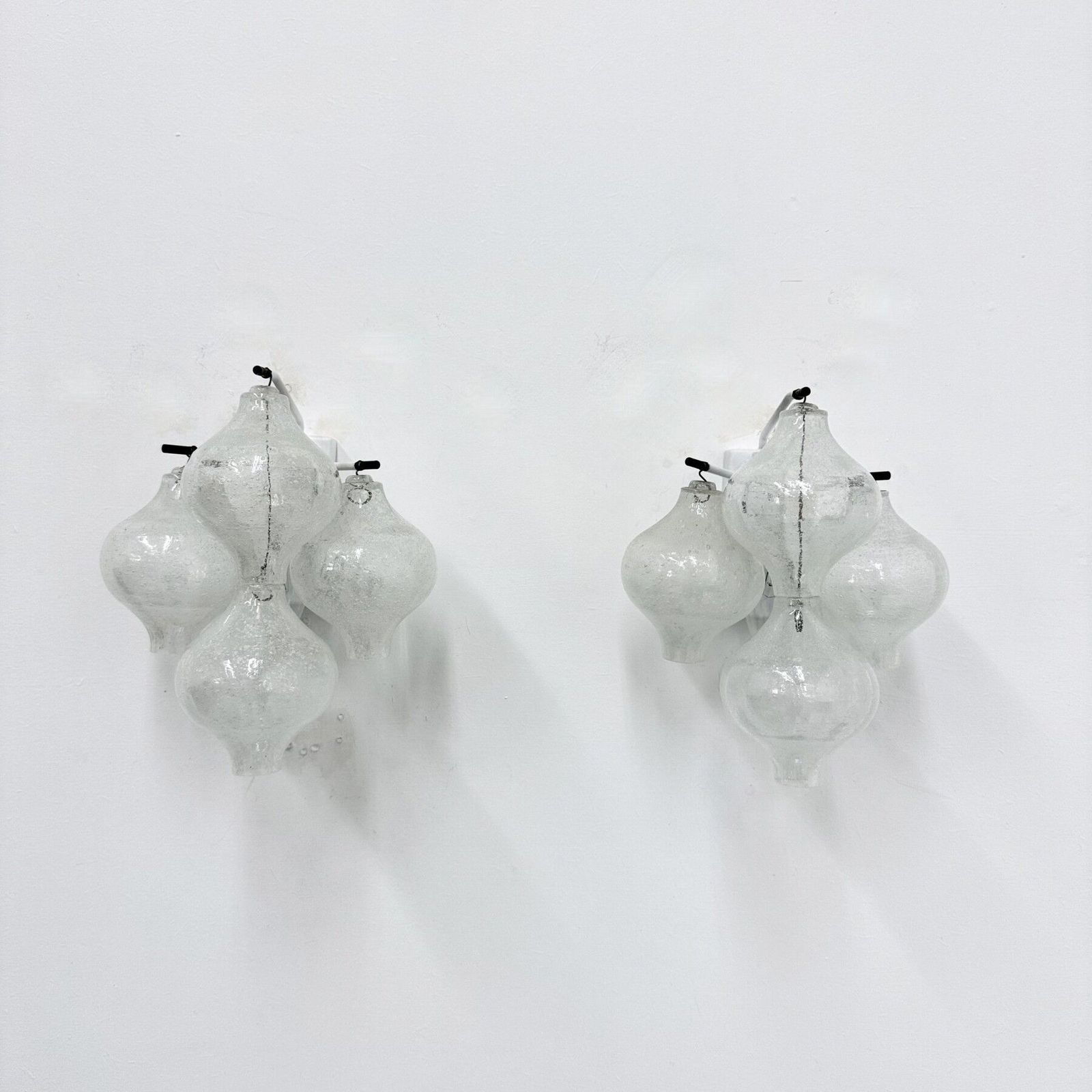 Mid Century Tulipan Glass Pair Of Sconce By Kalmar, Austria , 1960s photo furniture