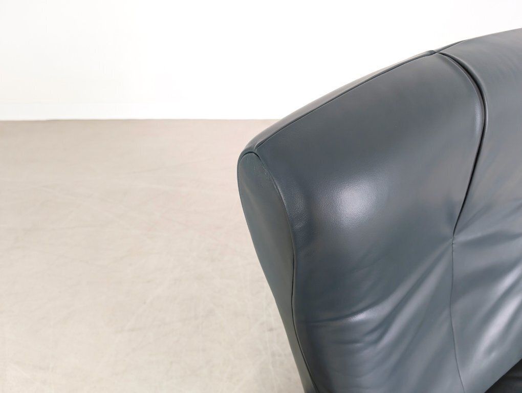 photo vinterior De Sede fauteuil DS 50, donkergroen leer, jaren 90/00