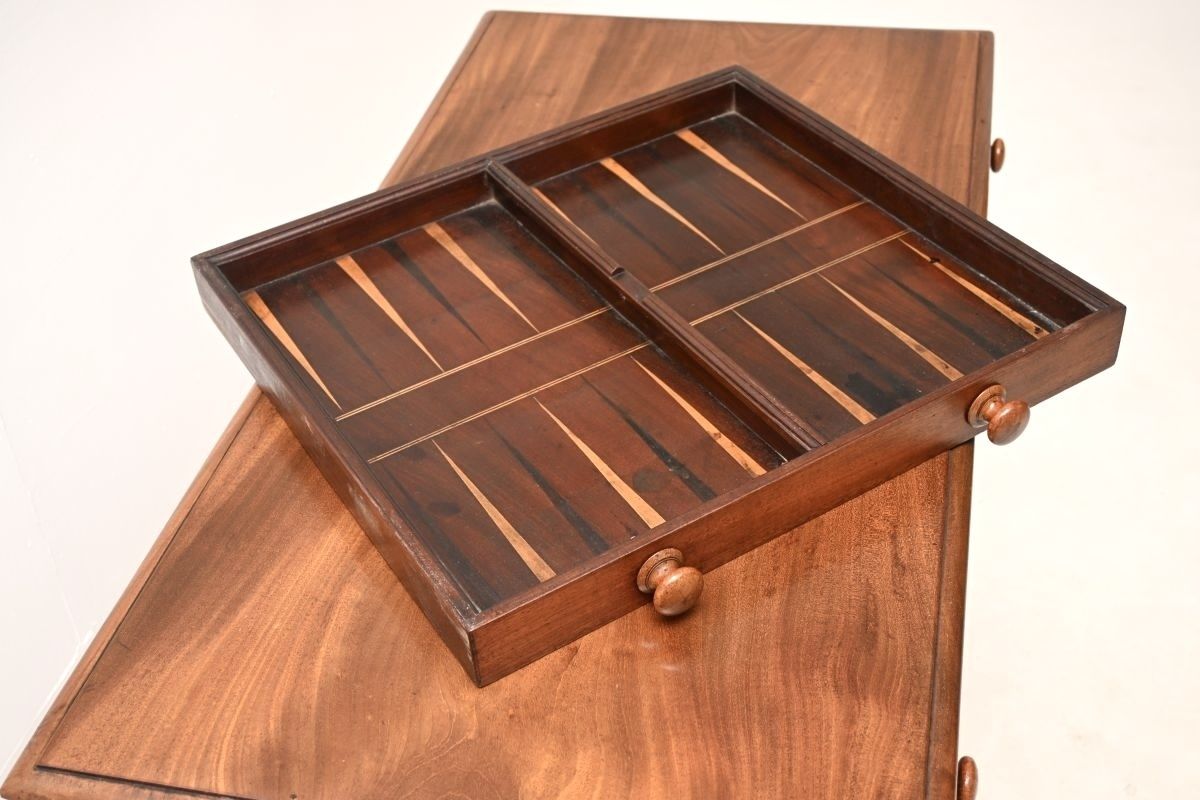 Antique Georgian Period Mahogany Writing / Games Table photo for sale