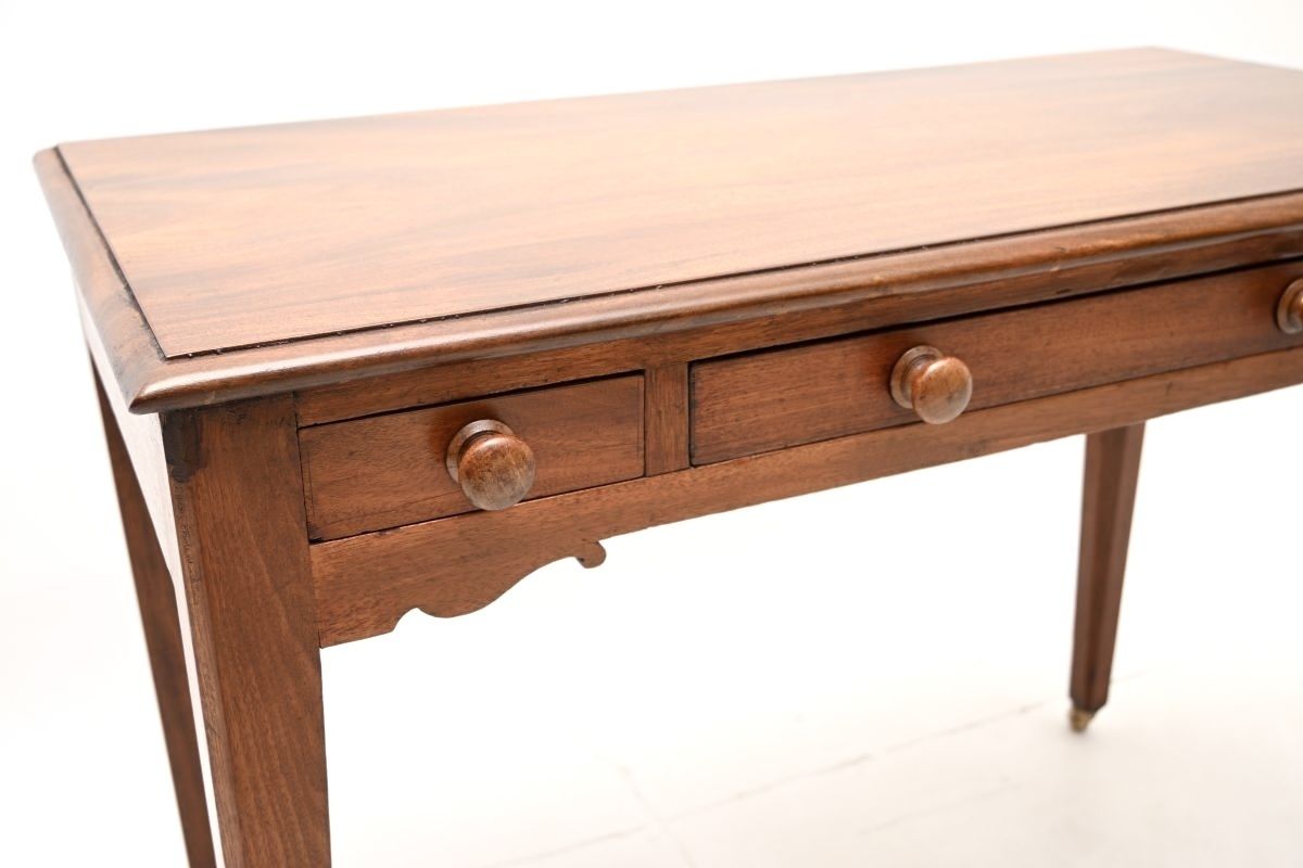 Antique Georgian Period Mahogany Writing / Games Table photo vinterior