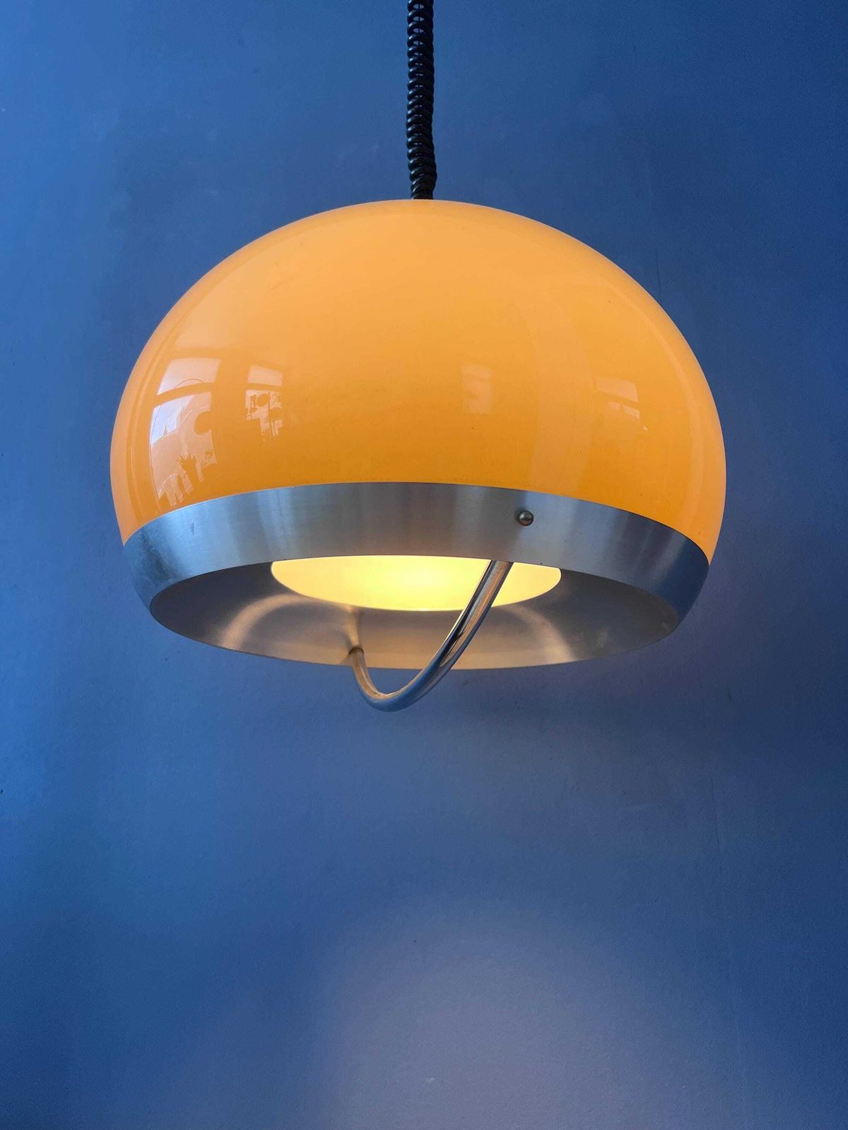 Vintage Dijkstra Space Age Mushroom Hanglamp, Mid Century Modern Plafondlamp photo furniture