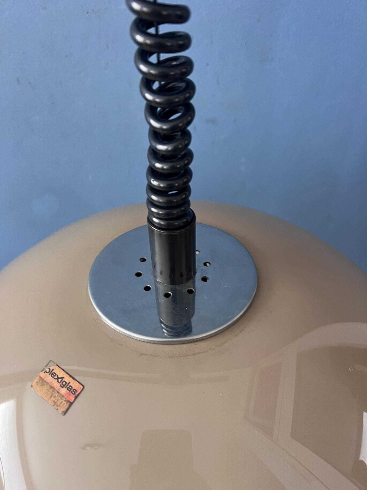 photo furniture Vintage Dijkstra Space Age Mushroom Hanglamp, Mid Century Modern Plafondlamp