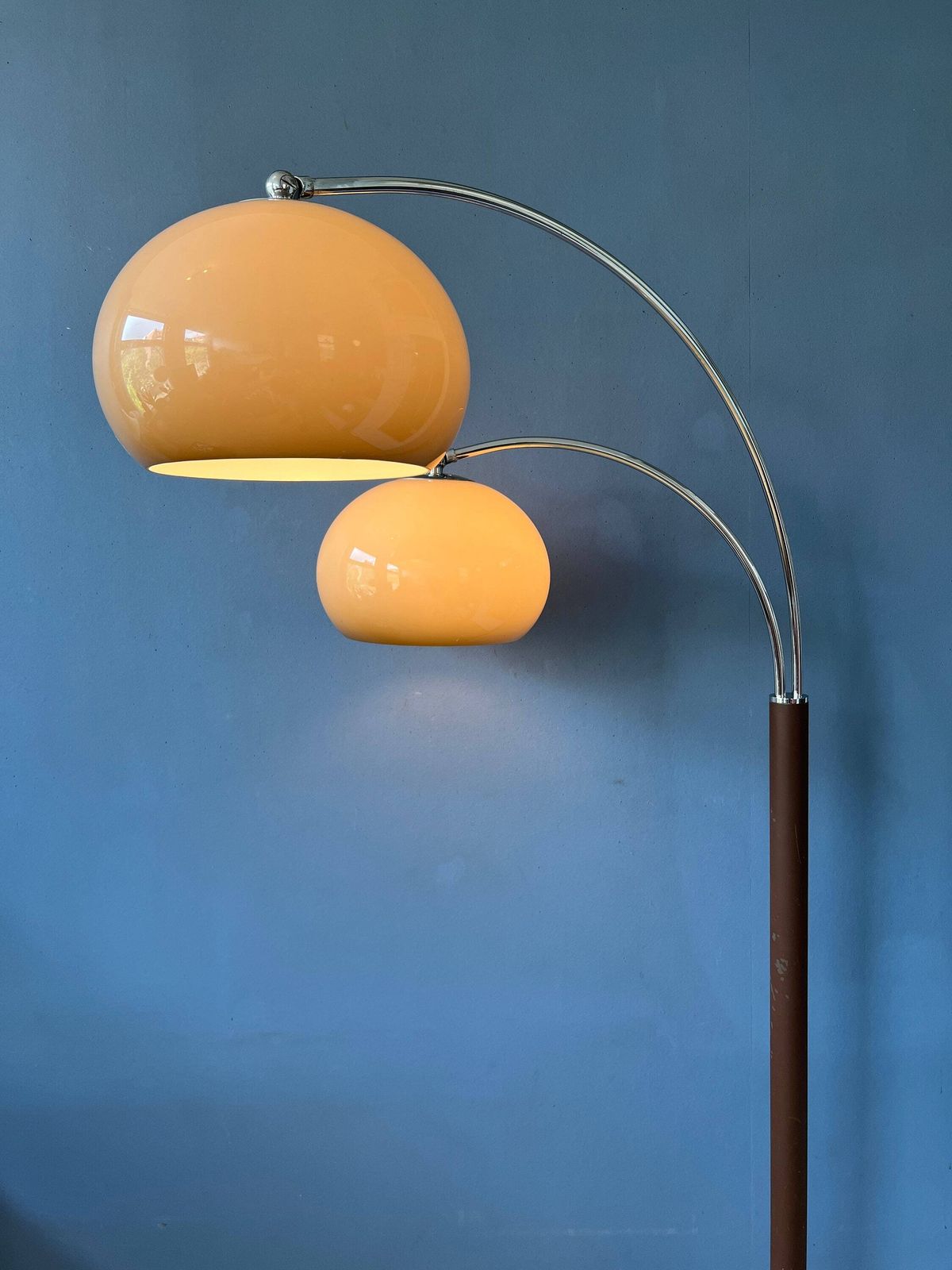 Mid Century Dijkstra Double Arc Mushroom Floor Lamp photo Lighting