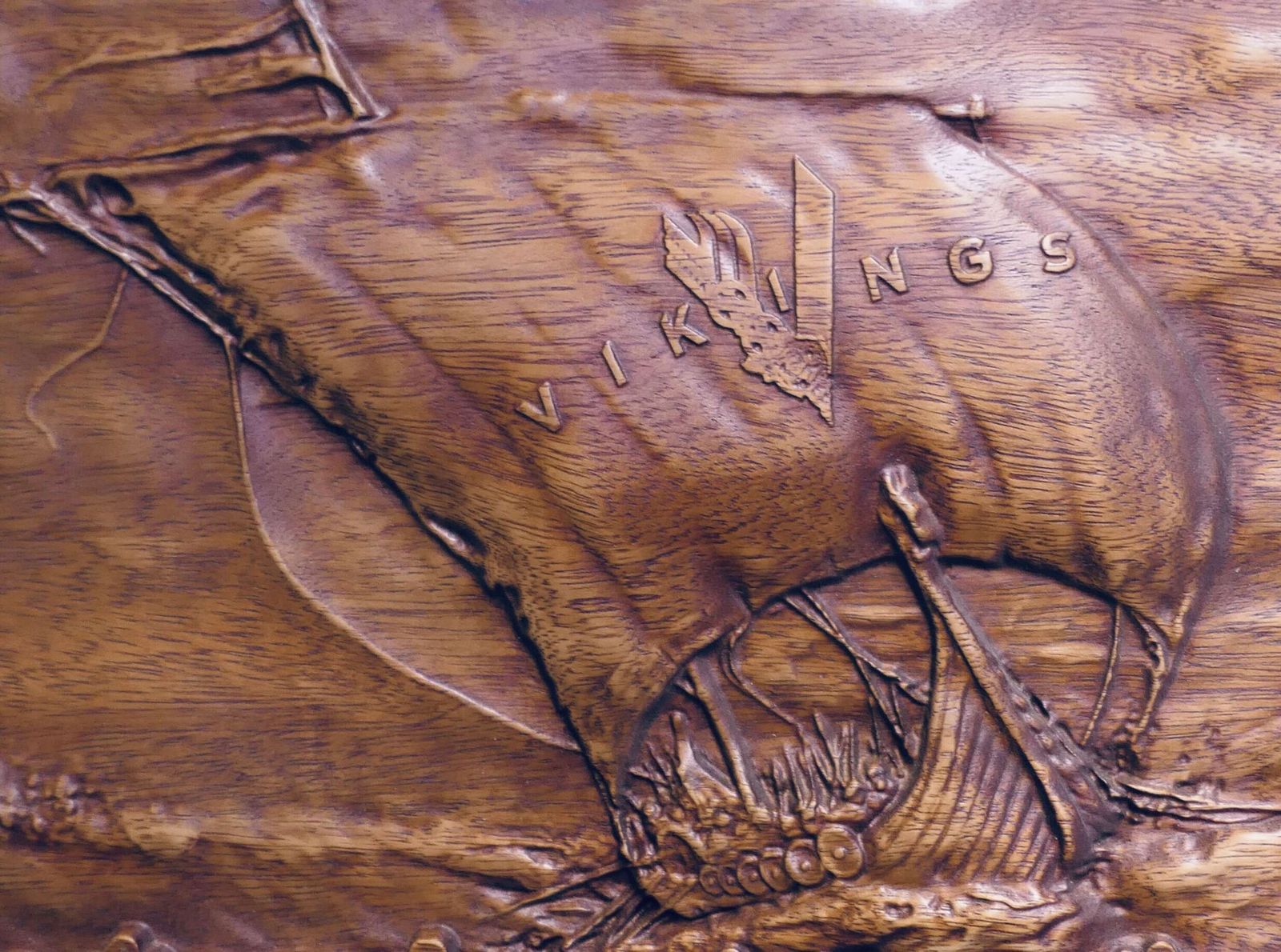 Wall Carving. Viking This Is A Viking Inspired Carving And The Quote, "Don't Look Back photo furniture