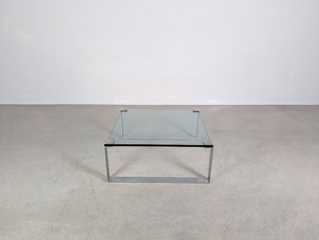 Peter Draenert Classic Coffee Table 1022 Square Glass Table photo furniture