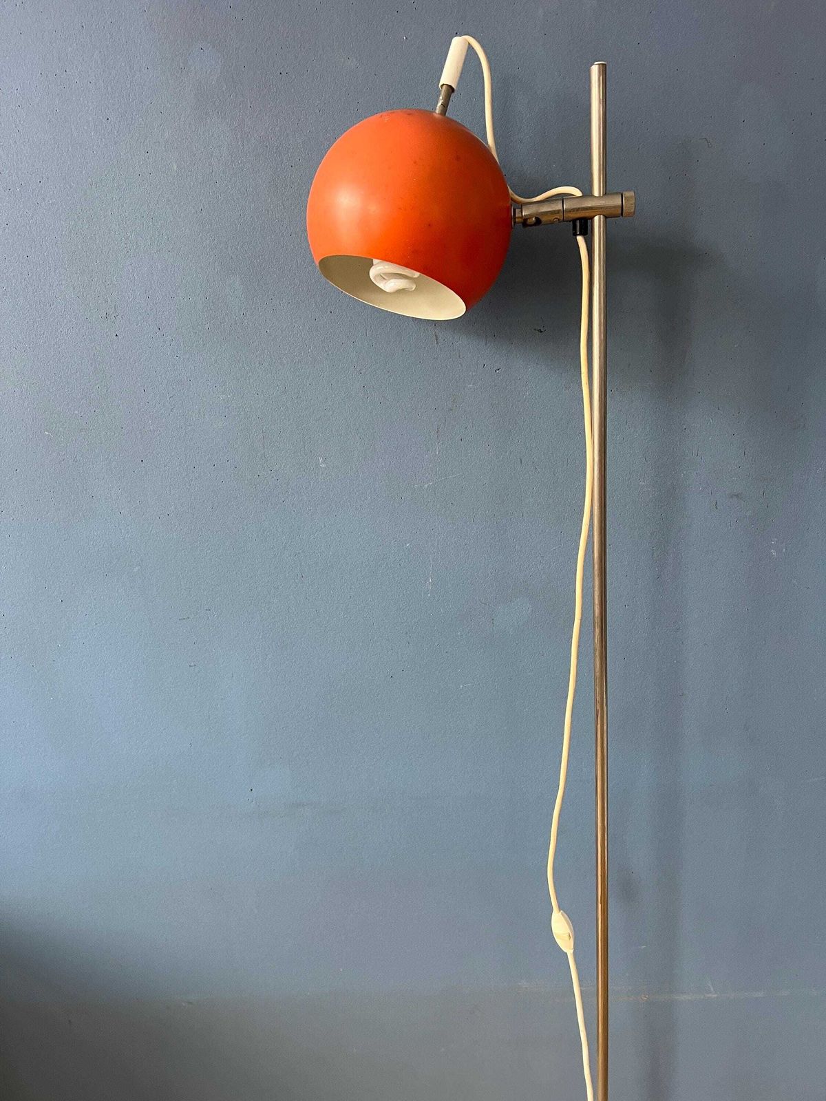 photo for sale Mid Century Orange Eyeball Floor Lamp