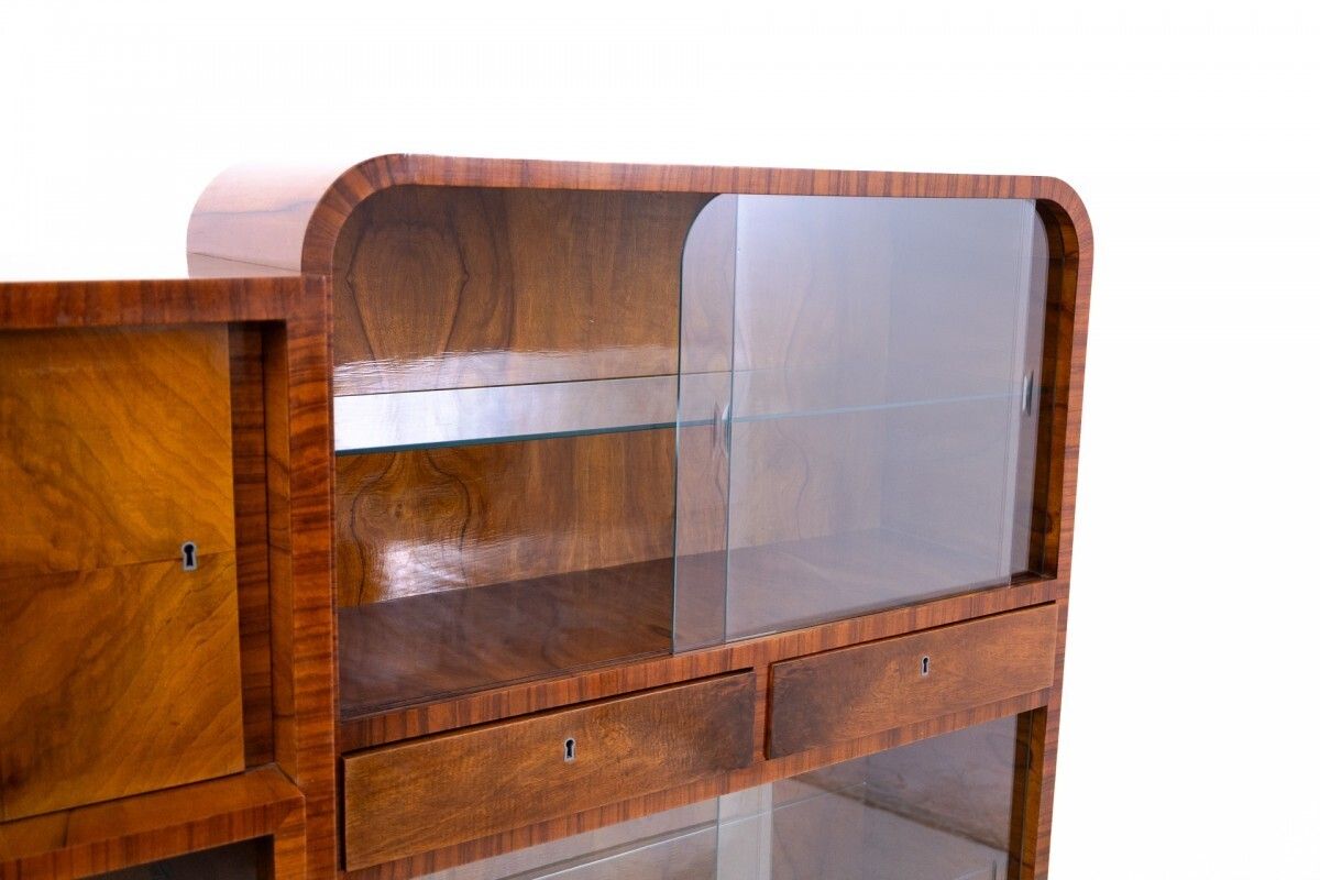 Unusual Art Deco Display Cabinet, Poland, 1930s. photo buy