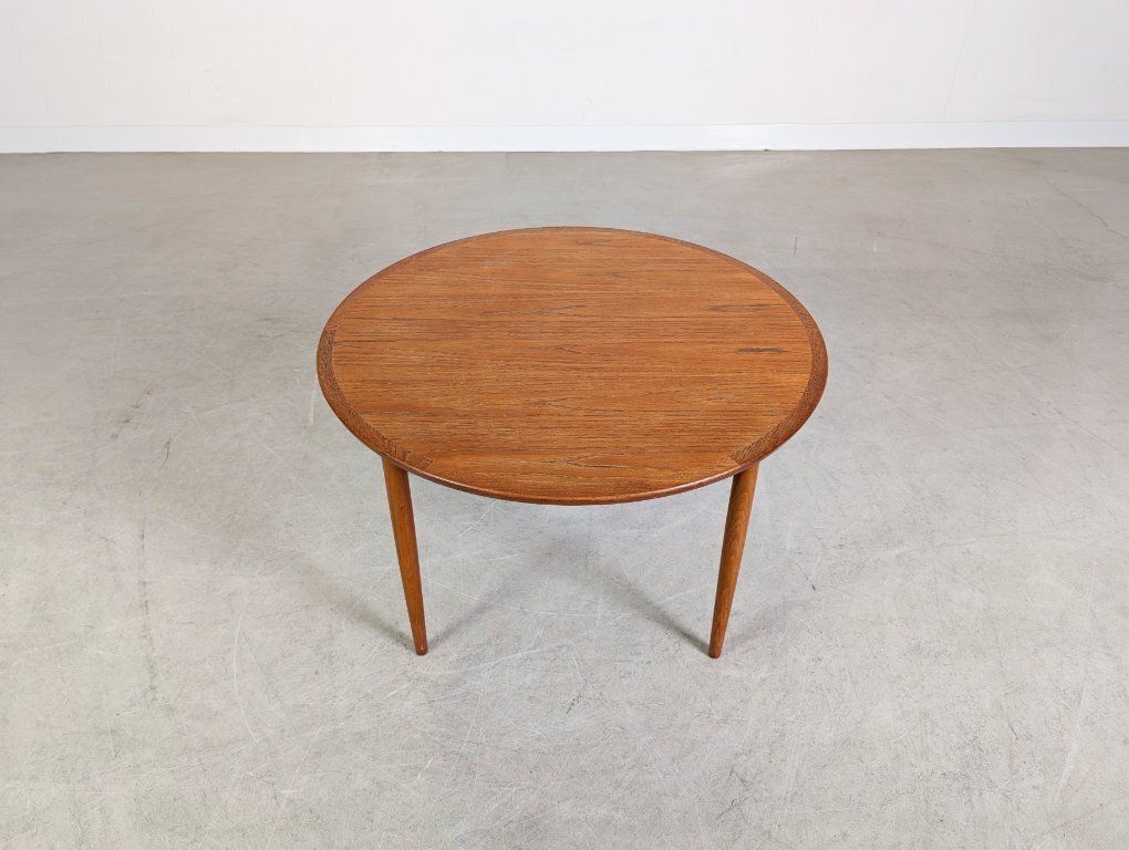 Original Midcentury Coffee Table Teak Danish Vintage Coffee Table photo vinterior