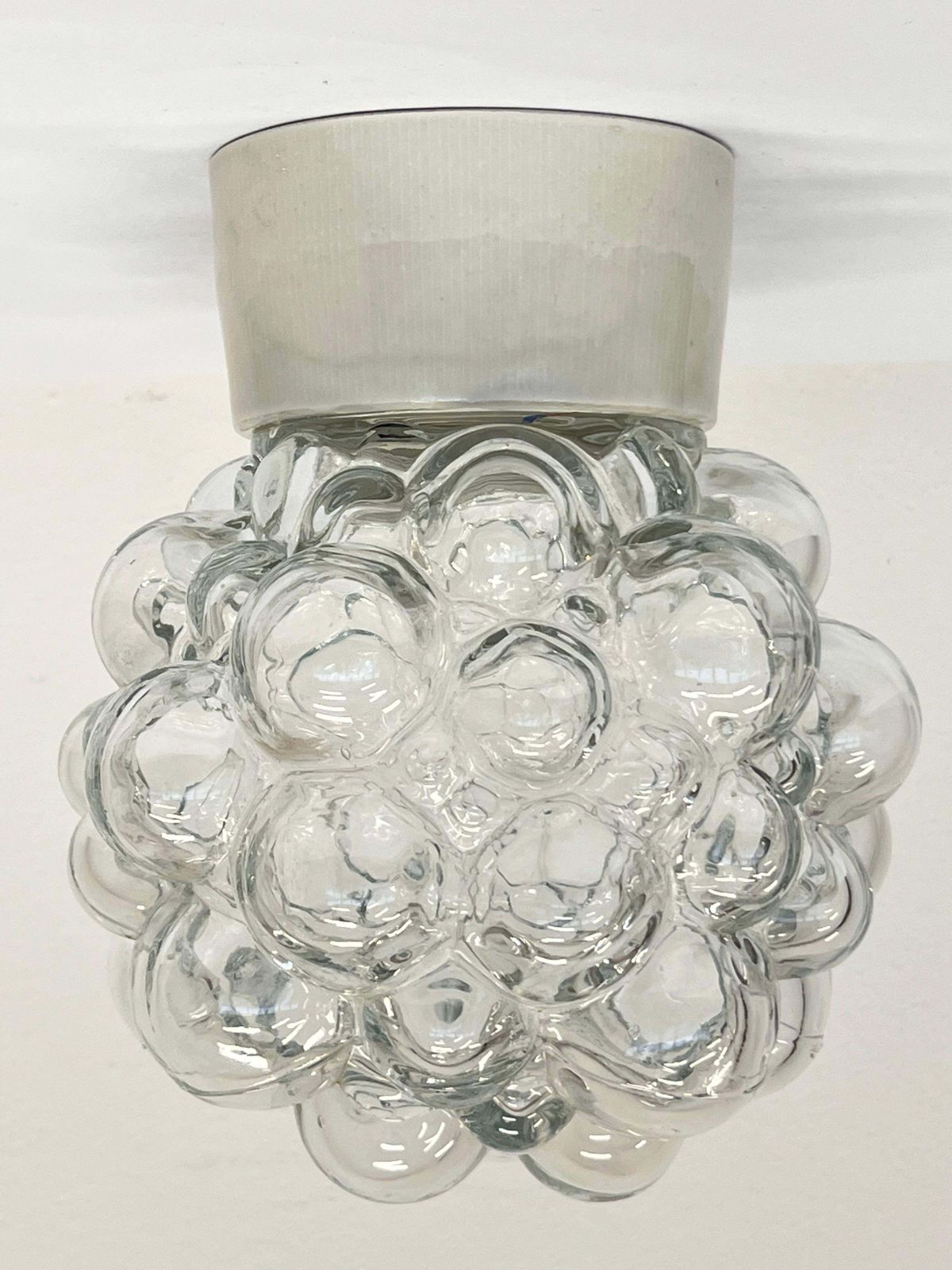 Design glazen mid-century wand- of plafondlamp, plafondlamp (flushmount), jaren 1970 photo buy