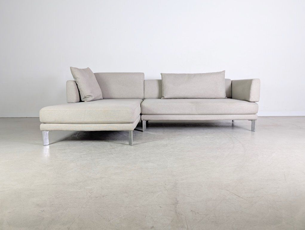 Original Rolf Benz Sento Sofa Design Couch Corner Sofa Grey Fabric photo Furniture