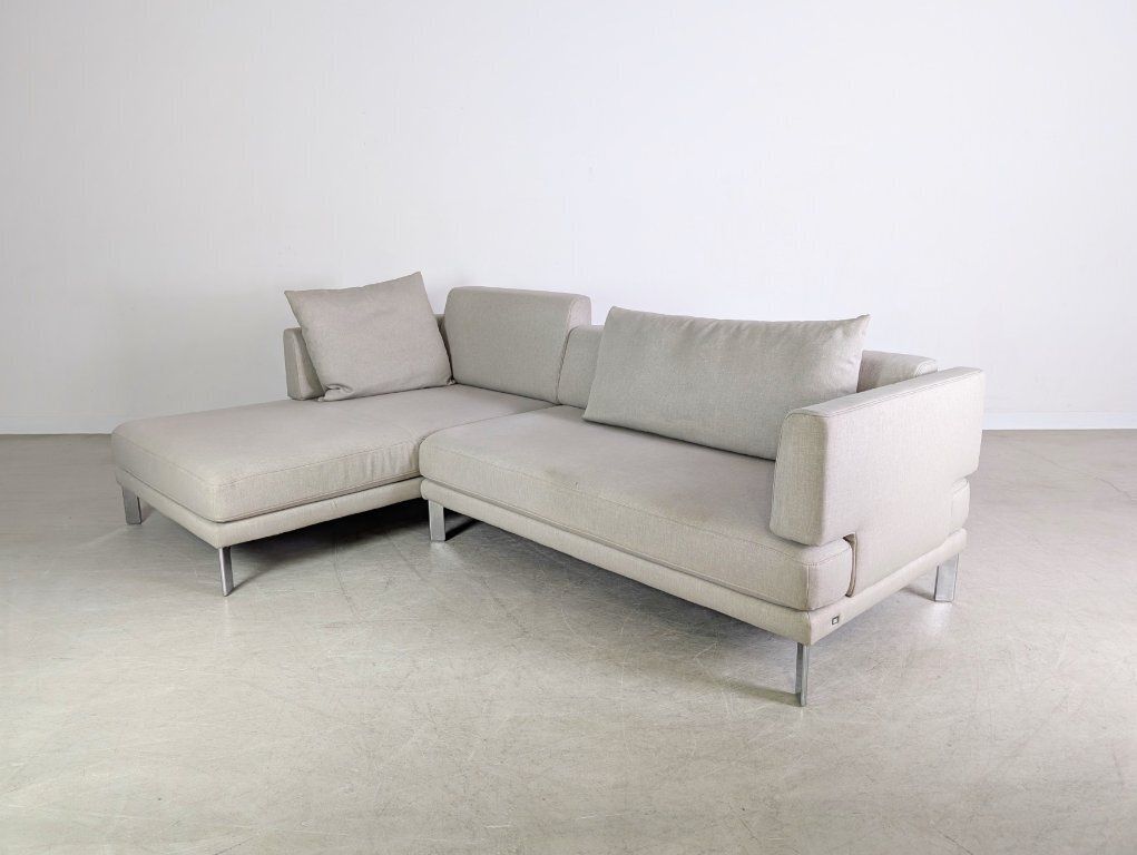 Original Rolf Benz Sento Sofa Design Couch Corner Sofa Grey Fabric photo 2453.0