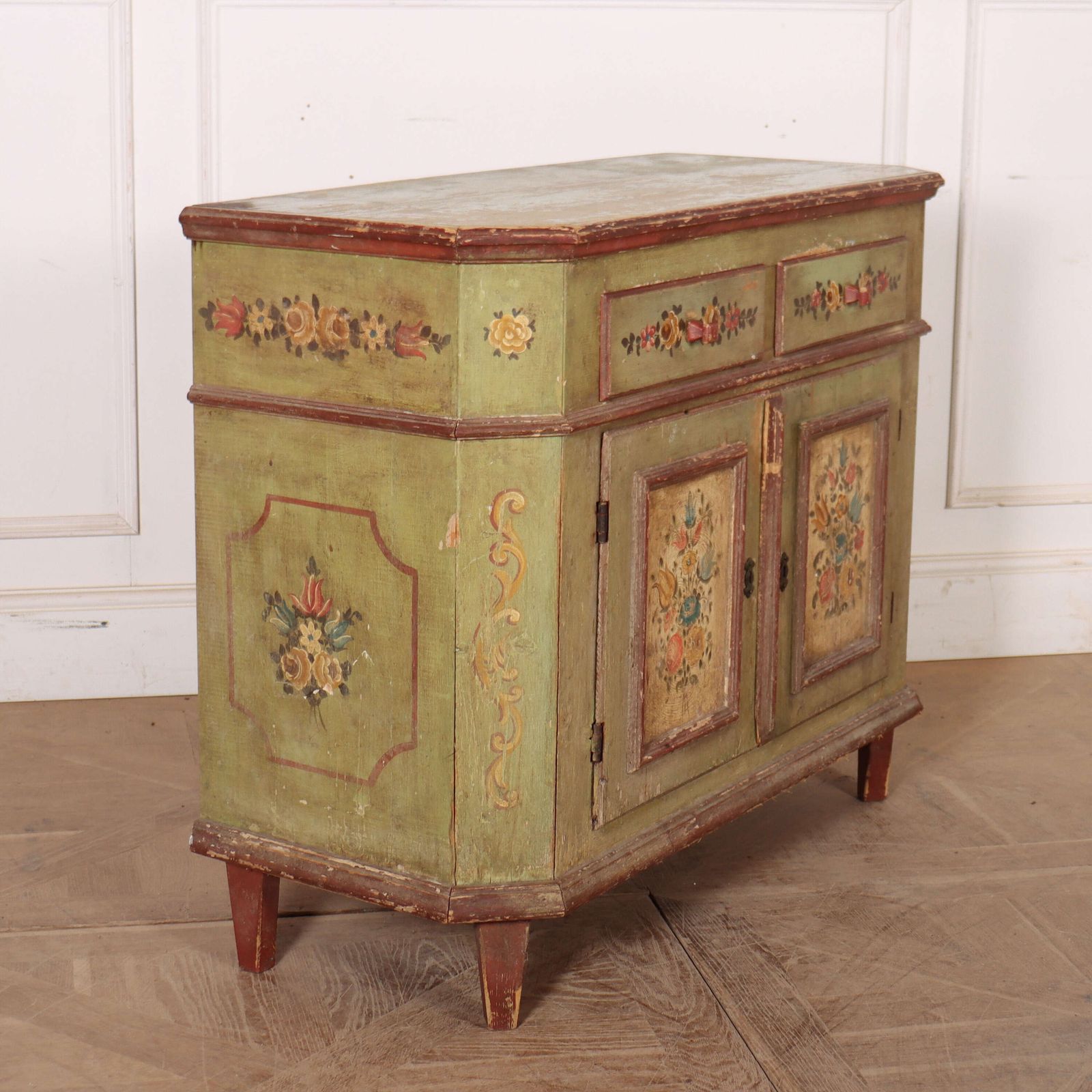 Furniture Original Painted Scandinavian Buffet photo