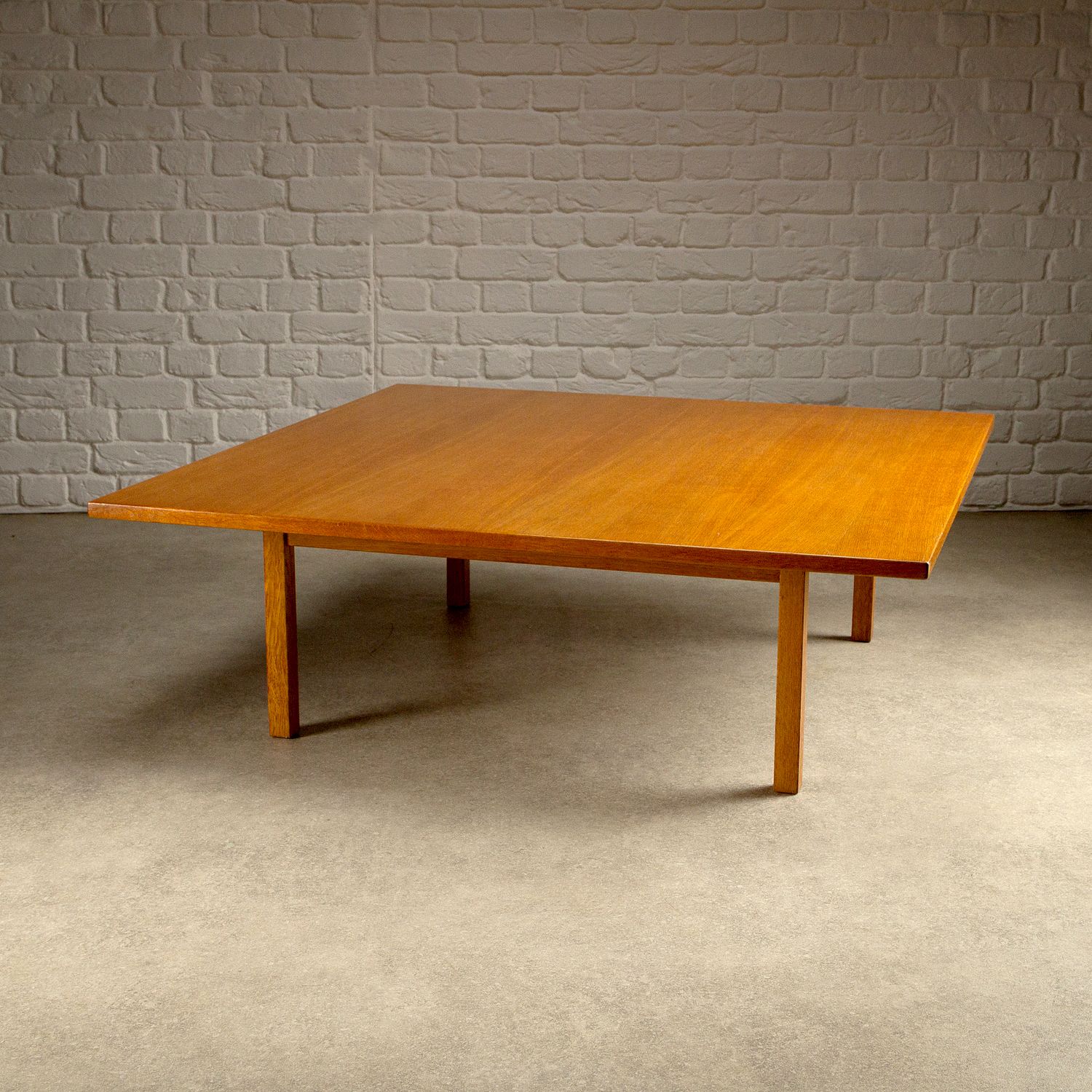 Large Oak Coffee Table By Hans Wegner, Denmark, 1960s photo furniture