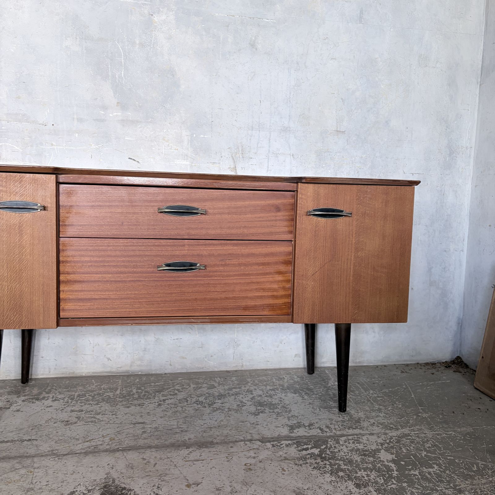 Harris Lebus Mid Century Teak & Oak Compact Sideboard photo buy