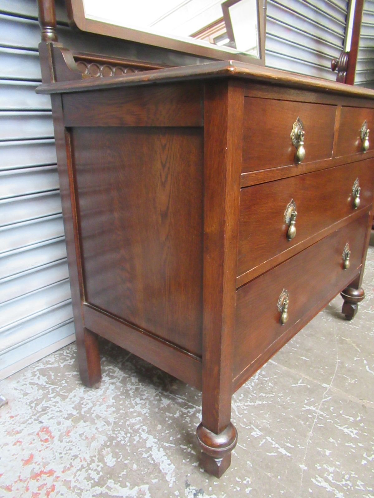 Vintage Oak  1930s Dressing Table photo vintage