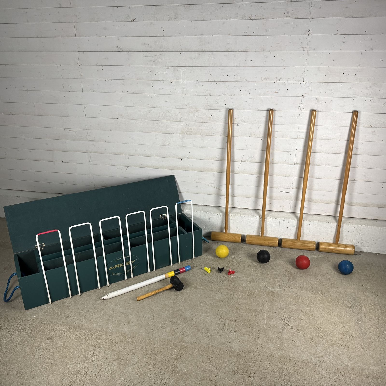 Vintage Croquet Set In Box