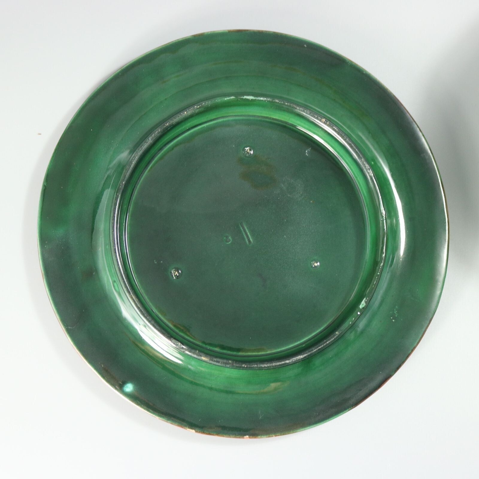 Holdcroft Majolica Pond Lily kaasstolp met onderbord photo vintage