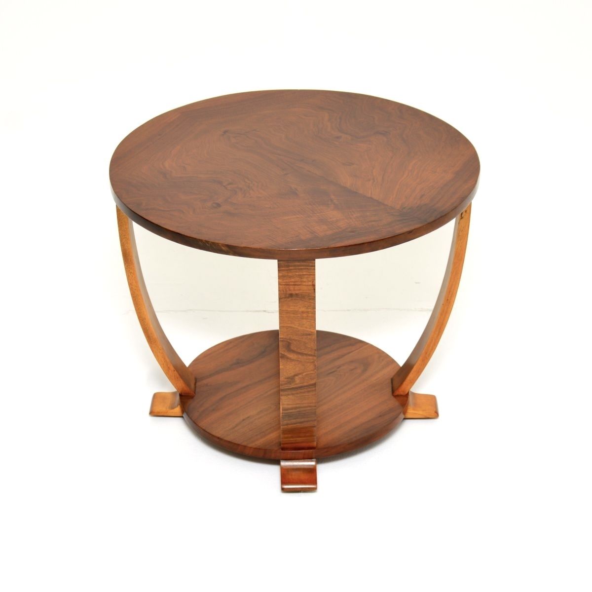 Art Deco Figured Walnut Occasional Side / Coffee Table photo furniture