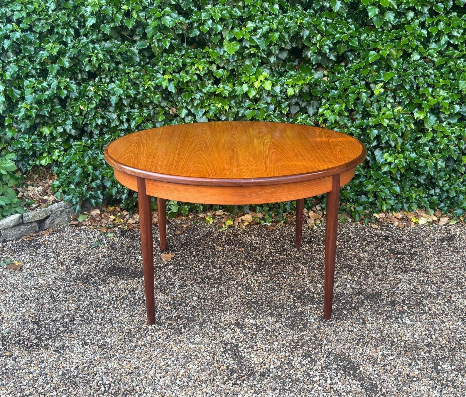 Vintage G Plan Circular Extendable Dining Table