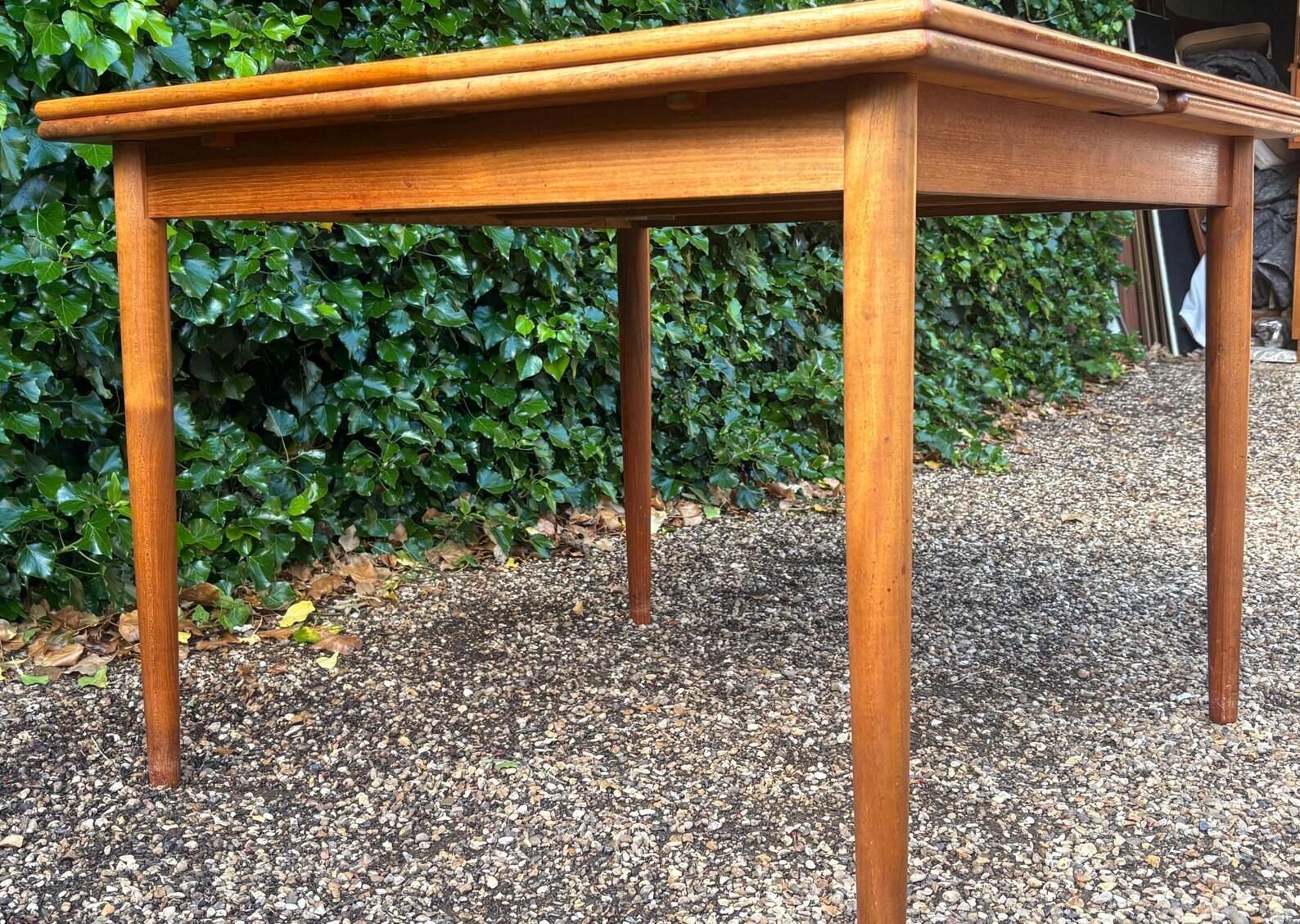 Danish Mid Century Extending Dining Table photo buy