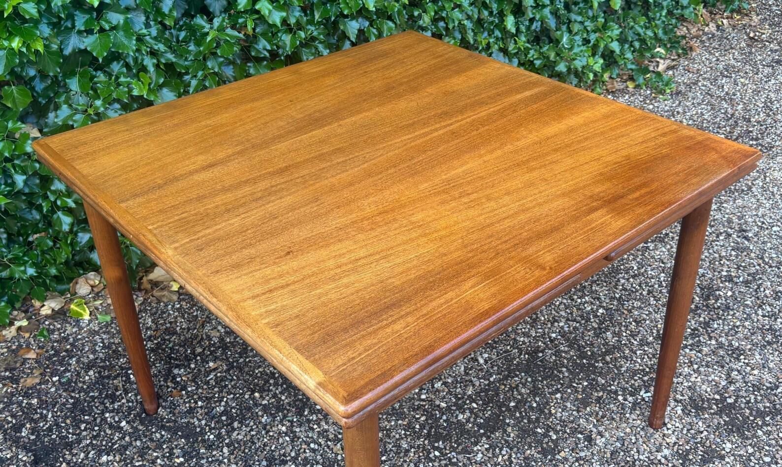 photo for sale Danish Mid Century Extending Dining Table