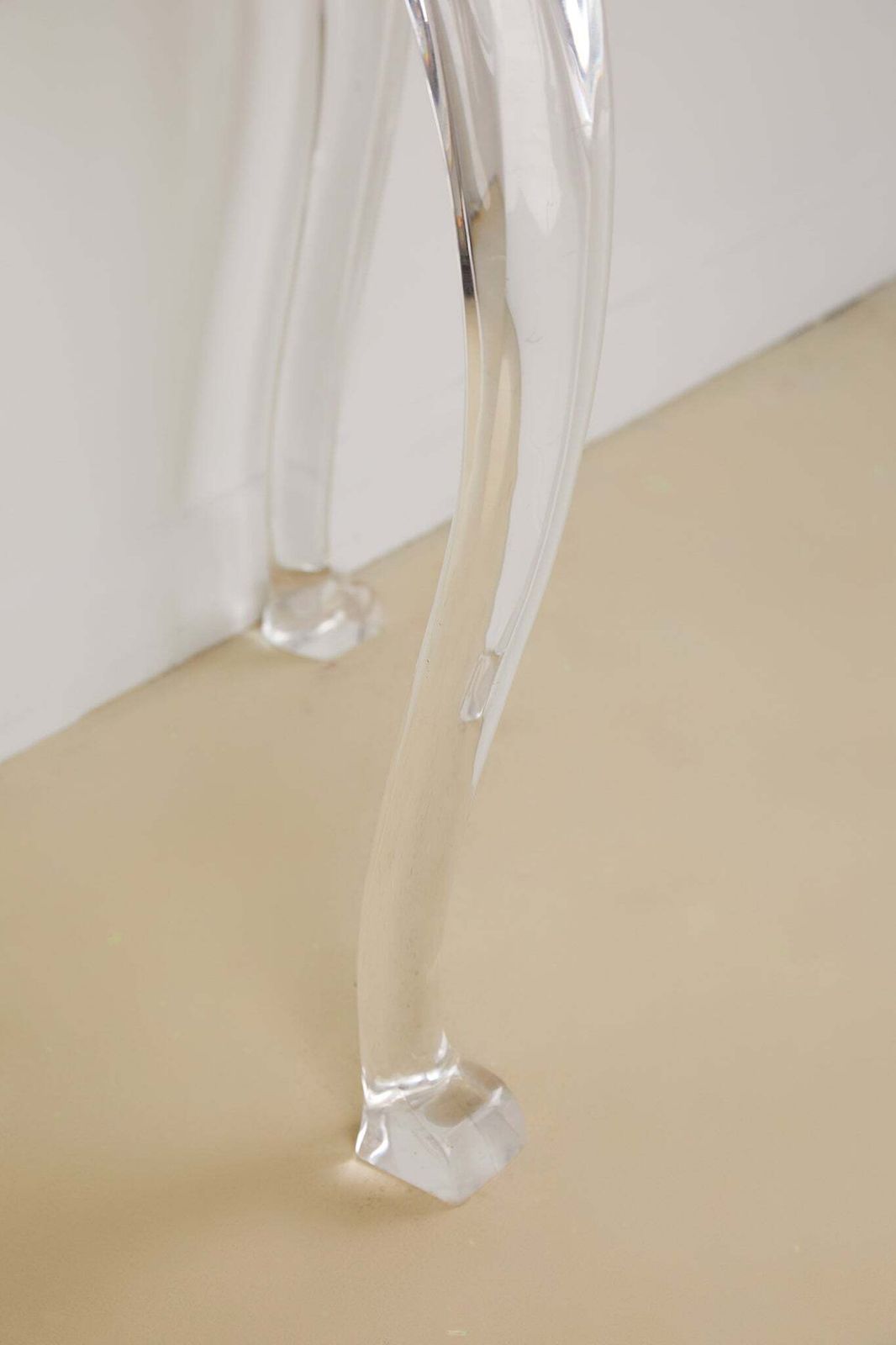 Italian Lucite Accent Table, 1980s photo Furniture