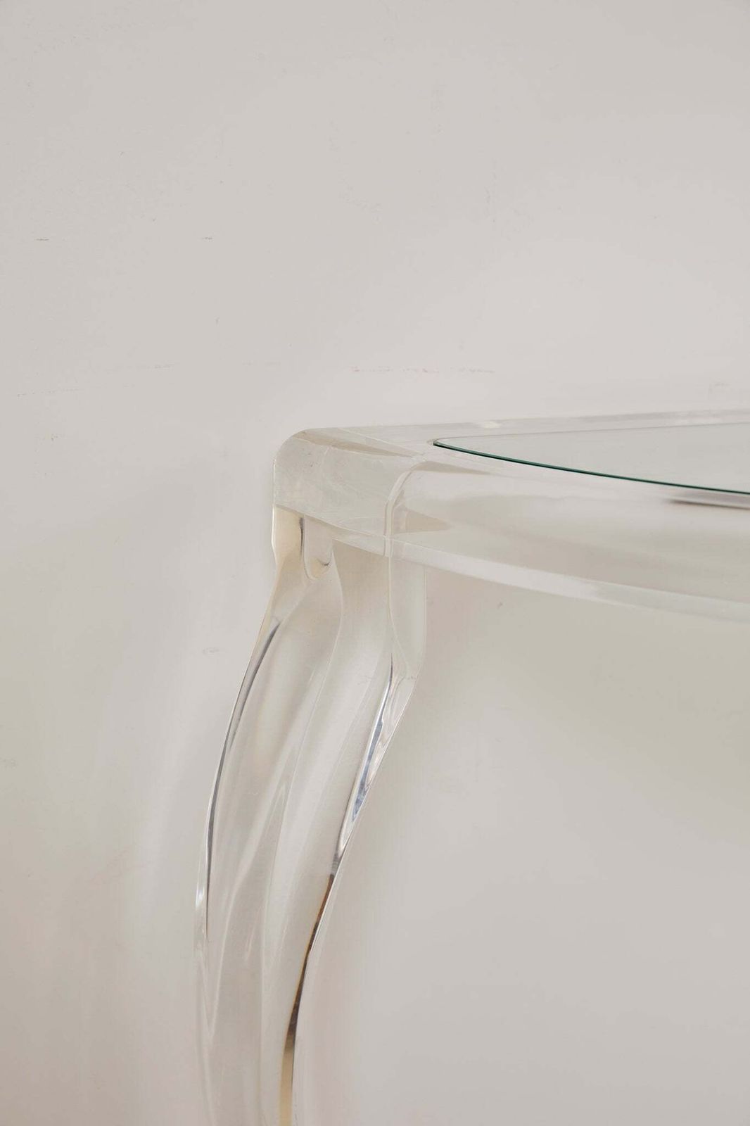 Italian Lucite Accent Table, 1980s photo vinterior