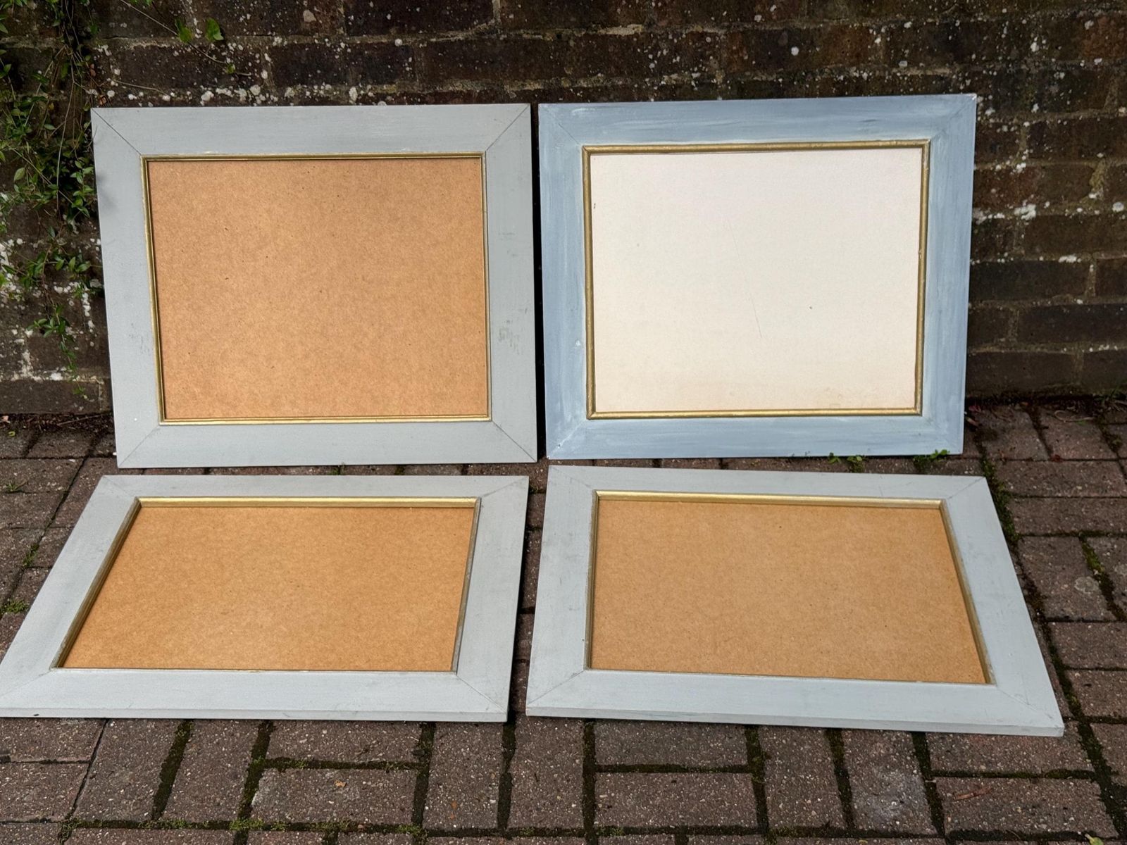 Set Of Four Large Shabby Chic Distressed Wooden Picture Frames photo Home Decor